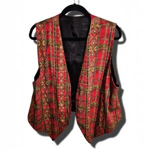 Red Rock Reflections Sedona AZ Southwestern Vest XL Boho Festival